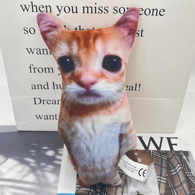 Cute Cat Plush Toy, Simulation Cat Stuffed Animal, Birthday Holiday Gift, Funny Plush Toy, Home Decoration, Stuffed Animals Toys for Boys Toys for Girls Fun Kids Toys, Toddler Toys, Soothing Stuffed Doll, Cuddly Stuffed Animal, Soft Stuffed Animal