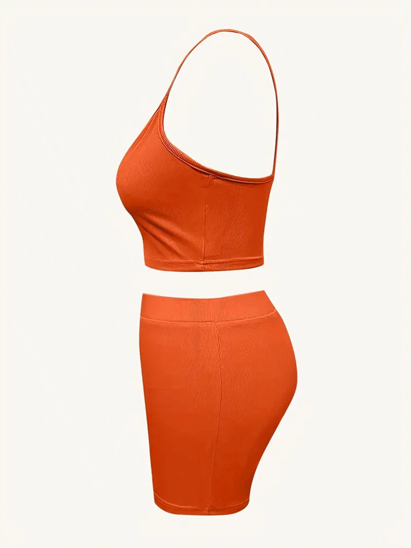 Casual set: best-selling women’s summer tank top and shorts two-piece with hip-lifting and tummy control; women’s summer clothing