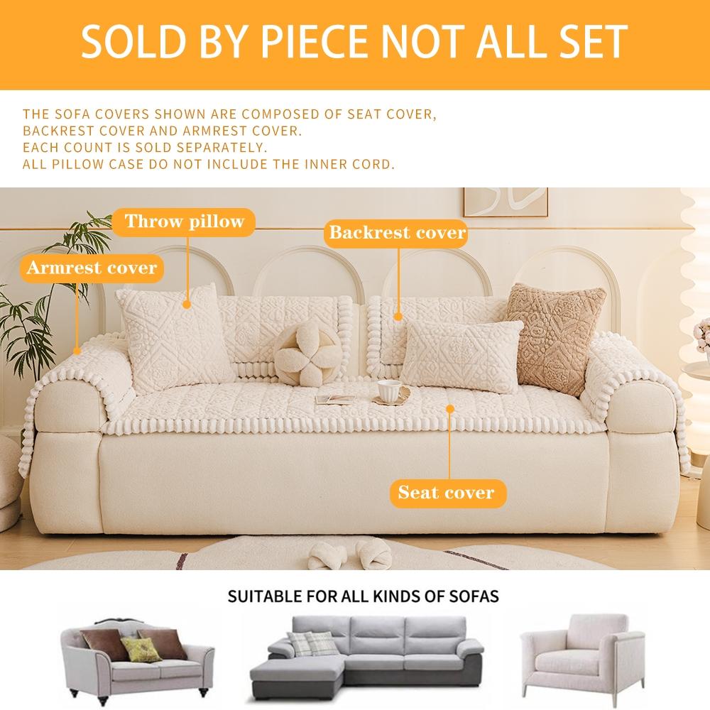 Thick Bohemian Style Quilted Sofa Cover for Autumn Winter, Non-Slip Pet Protection, Fits Two-Seat to Four-Seat Sofas #TOP PICKS