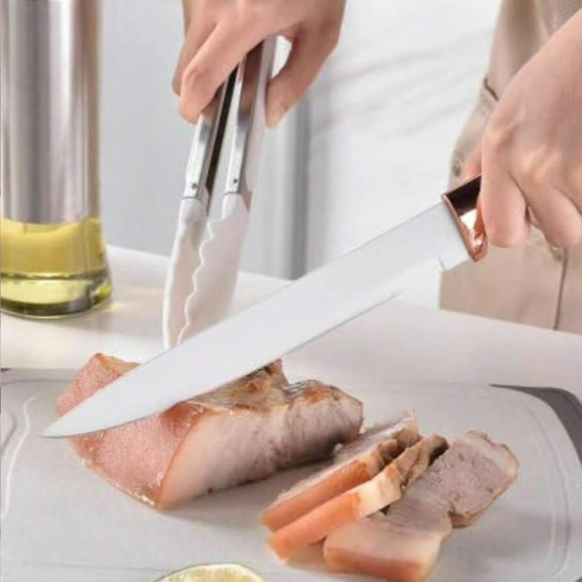 18 Piece High Quality Silicone Kitchenware SetWith Wooden Handle & Knife- Non-Stick CookingTools & Bamboo Storage Container -PerfectKitchen Tools For Easy Cooking & CleaningUtensils White Black Pink