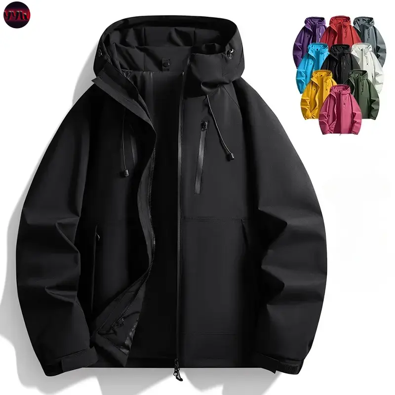 YYW1 Unisex Hooded Field Jacket - Waterproof Windproof Outerwear, Versatile Sport Outdoor Clothes Daily Outdoor Wear, Ideal Mountaineering Hiking
