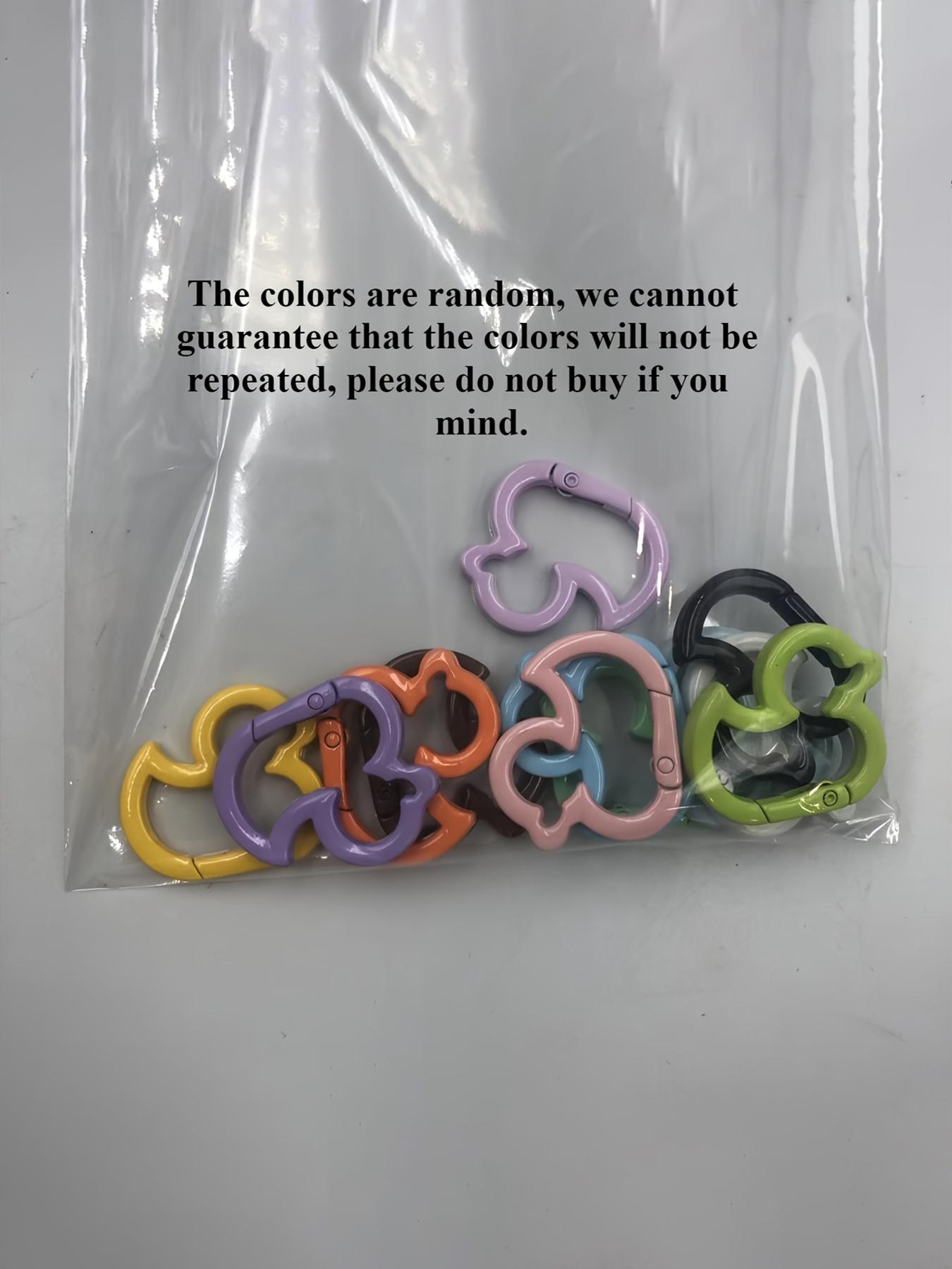 Random Color Mini Carabiner Keychain, 2025 New Style Multifunctional Keychain with Spring Hook, Fashion Accessories for Women & Men, Keychain Attachment