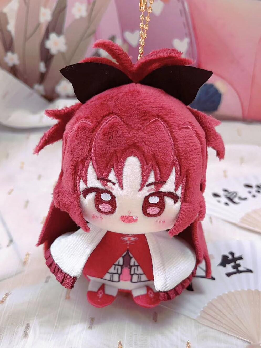 12cm Puella Magi Madoka Magica Plush Sakura Kyoko Kaname Madoka Tomoe Mami Cartoon Anime Figure Stuffed Doll Backpack Pendant