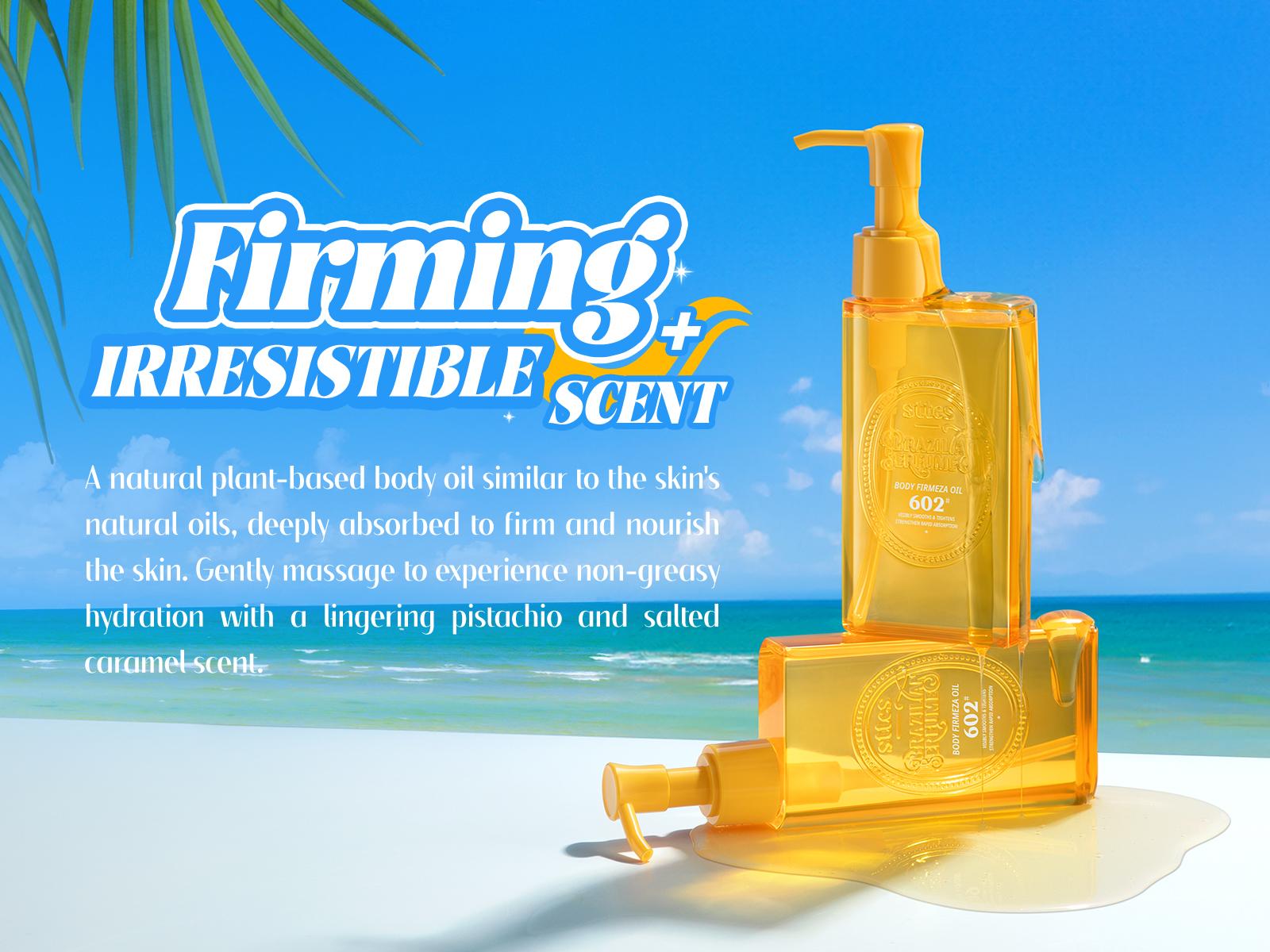 Sttes Body Firmeza Oil,602 perfume fragrance,Dry Skin Bath Massage Moisturizing Oil containing Jojoba Seed Oil and Olive Oil, 5.07 fl oz pump bottle. Sttes Body Firmeza Oil,602 perfume fragrance,Dry Skin Bath Massage Moisturizing Oil containing Jojoba Seed Oil and Olive Oil, 5.07 fl oz pump bottle.