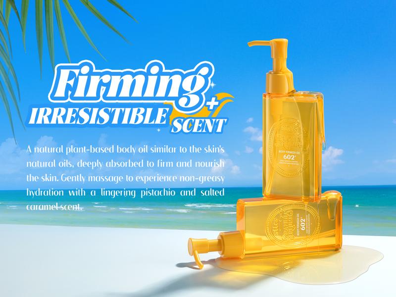 Sttes Body Firmeza Oil，602 perfume fragrance，Dry Skin Bath Massage Moisturizing Oil containing Jojoba Seed Oil and Olive Oil, 5.07 fl oz pump bottle.