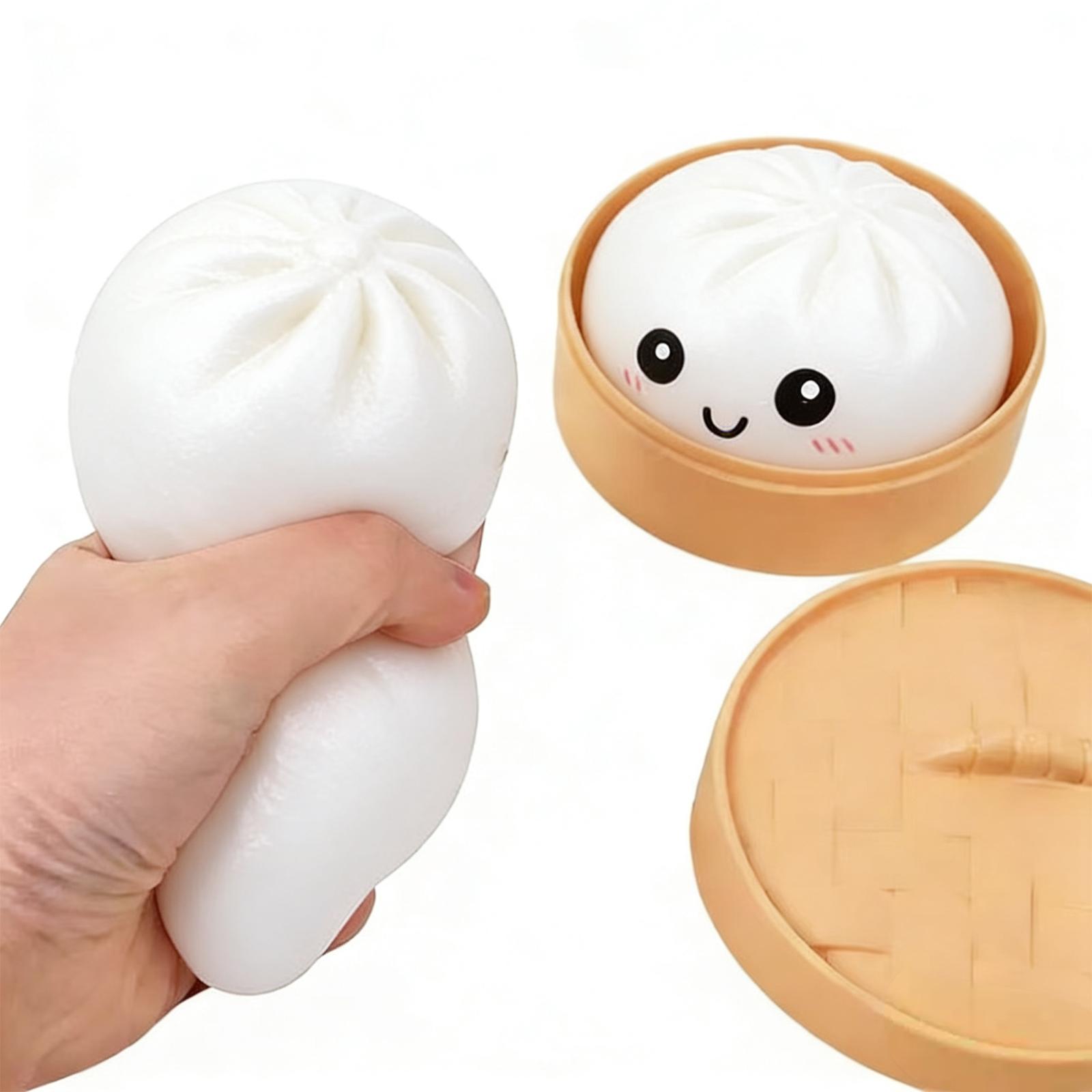 Giant Glitter Dumpling, Colorful Dumplings Stress Balls, Soft Squeeze Decompression Dough, for Adult Anxiety Relief & Sensory Play, for Stress Relief