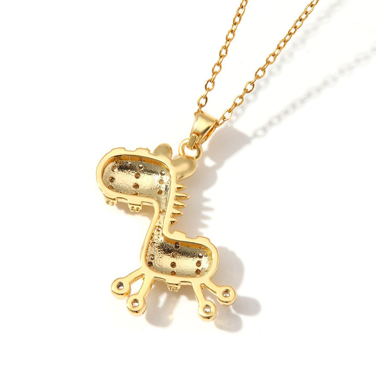 Retro cartoon pony pendant necklace with creative design, donkey ...