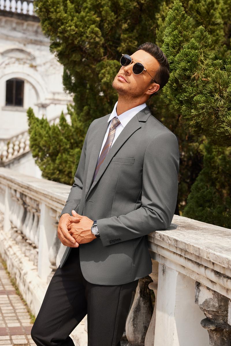 COOFANDY men's sports jacket, casual suit jacket, one click business suit jacket, business dress, spring/summer casual top, boutique men's casual suit jacket, long sleeved business suit jacket Menswear Coats COOFANDY men's sports jacket, casual suit jacket, one click business suit jacket, business dress, spring/summer casual top, boutique men's casual suit jacket, long sleeved business suit jacket Menswear Coats