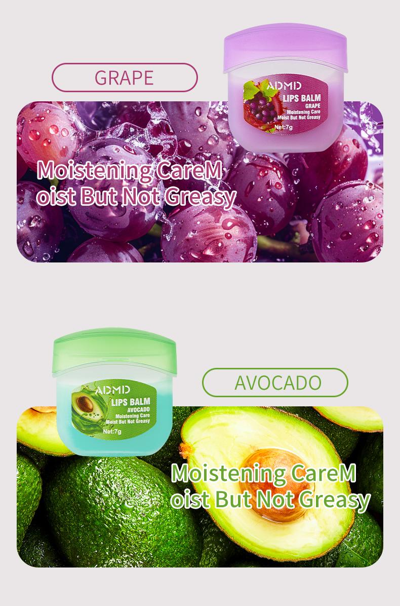 Fruit Lip Balm Hydrating Sleeping Lip Mask Set 8 pcs Grape Peach Avocado Orange LemonBlueberry Strawberry for Men WomenComfortable Non-lrritating Moisturizer Moisture Moisturizing Colorless Fruit Lip Balm Hydrating Sleeping Lip Mask Set 8 pcs Grape Peach Avocado Orange LemonBlueberry Strawberry for Men WomenComfortable Non-lrritating Moisturizer Moisture Moisturizing Colorless