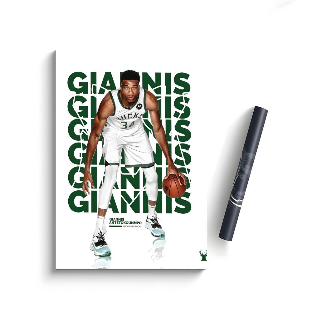 Giannis Antetokounmpo Poster Bedroom Home Decor Art Poster Perfect Gift for Family and Friends