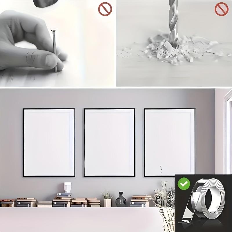 English Super strong adsorption power strong double-sided nano tape - strong adhesion, reusable, suitable for various scenarios such as handicrafts, Christmas decorations, etc. - fits all surfaces, an essential multi-functional tape