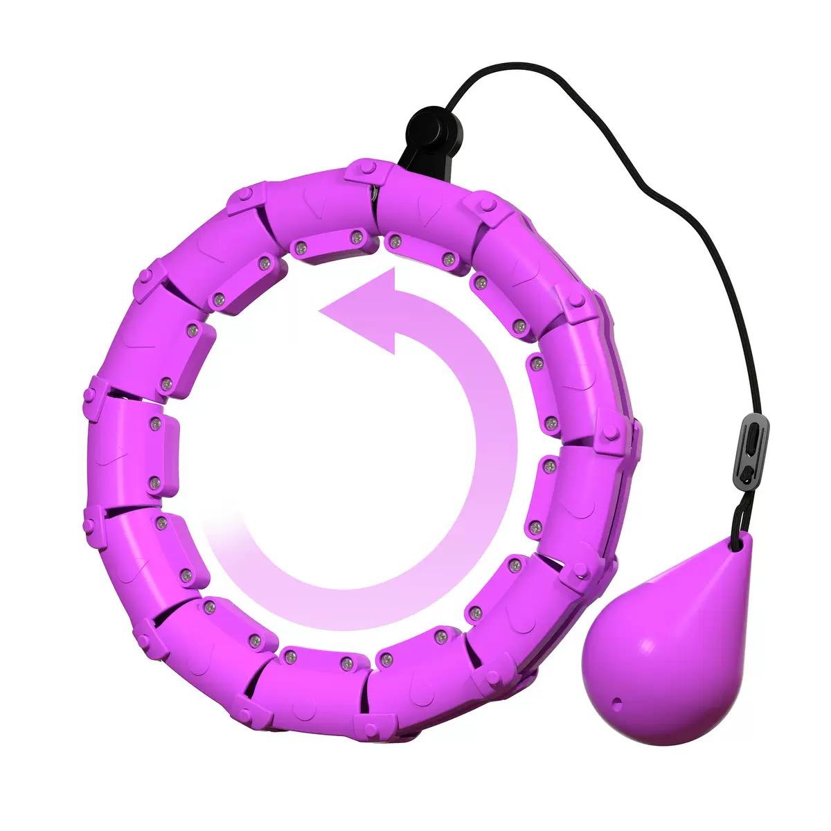 Jkshmyt 47-Inch Round Exercise Circle, 24 Detachable Links, Weighted Circle for Women and Beginners, Ideal for Fitness Training