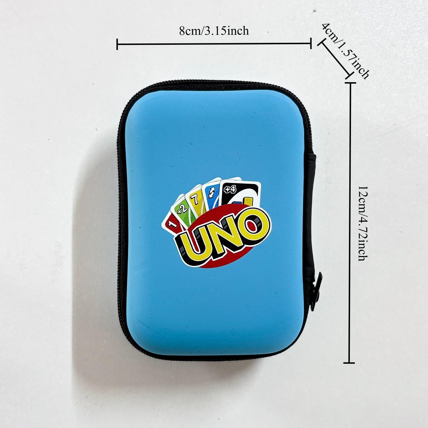 UNO Travel Zipper Box Children's Fan Entertainment Card Clip Mini Storage Bag