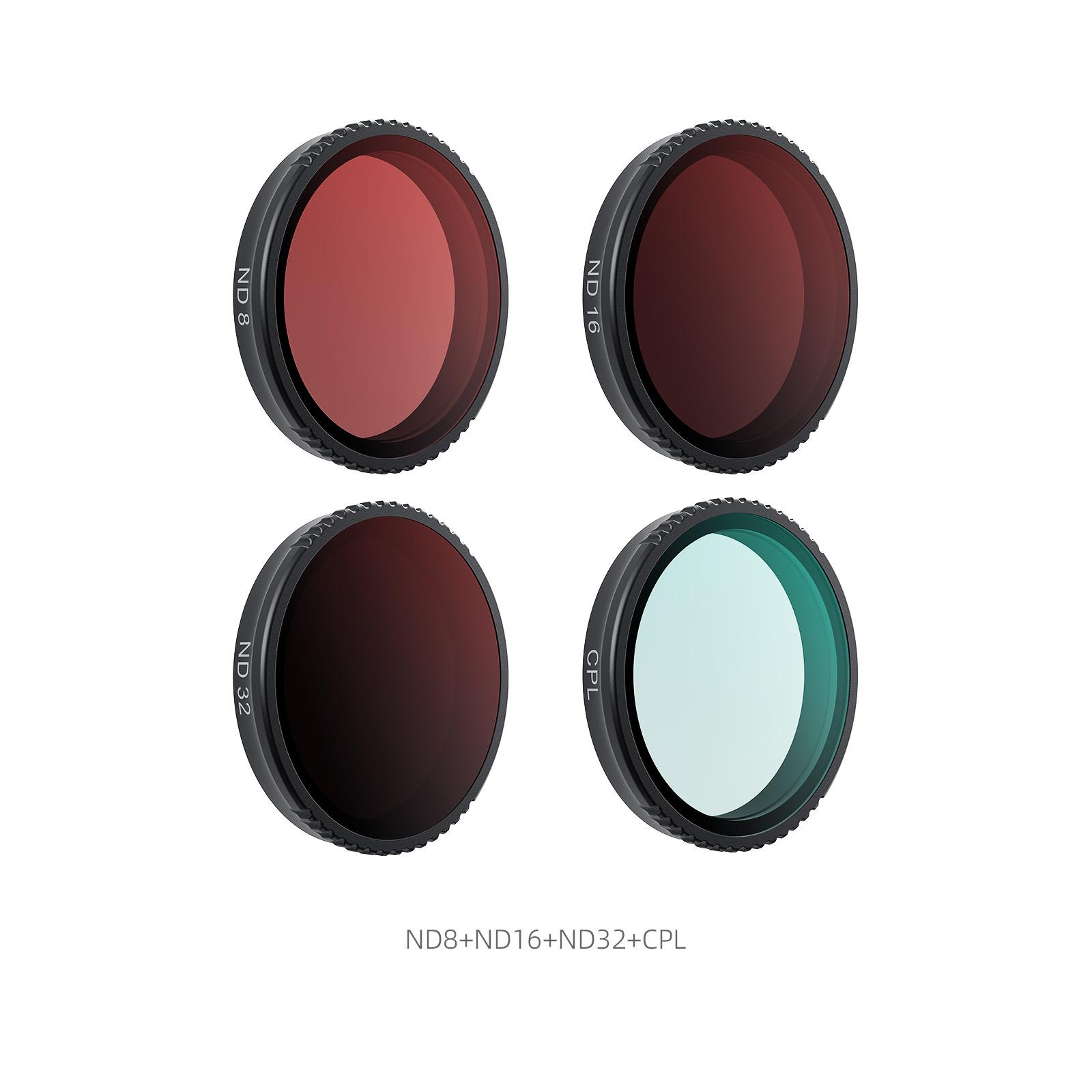 Dji Osmo Nano Quick-Release ND Filter Set, Protective Lens Kit for Dji Action Camera Accessories, Essential Gear for Sports Photography & Filming