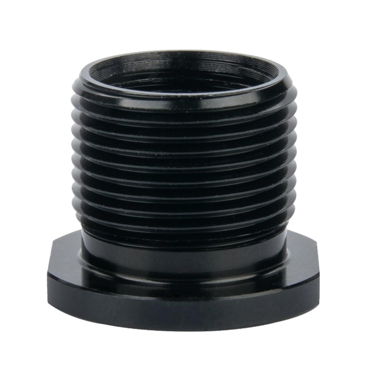 2 Pack 1/2 X 28 to 5/8 X 24 Thread Converter with Crush Washer, Ideal for Plumbing and DIY, Aluminum Fuel Filter Adapter Fittings