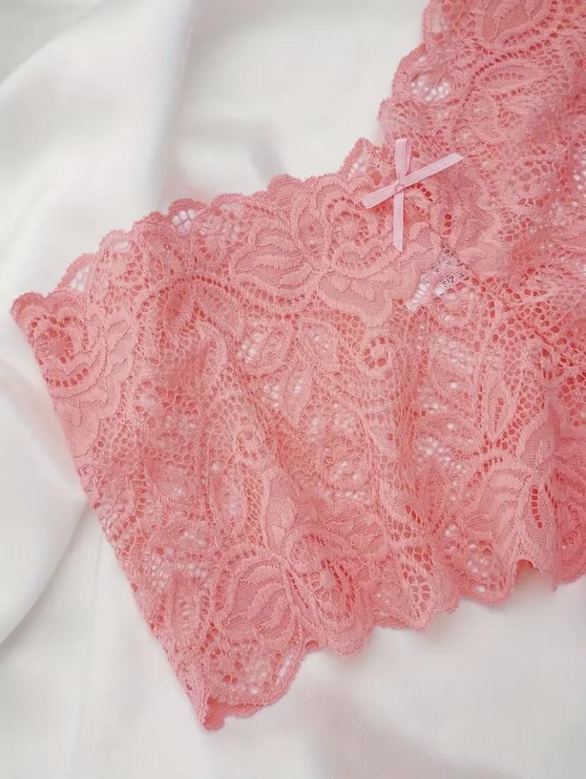 Lace Bikini Pants for Women - Low-Rise, Wavy Edges,Semi-Transparent Mesh, Skin-Friendly, Soft, Triangle Style,Ideal for Beach Parties & Camping