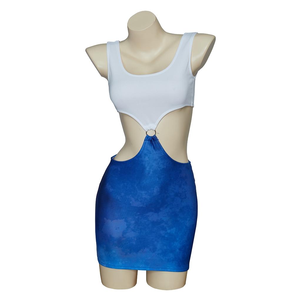 mini crop top dress Femme Youthful Cut-Out Top and Mini Skirt Set – kalisa