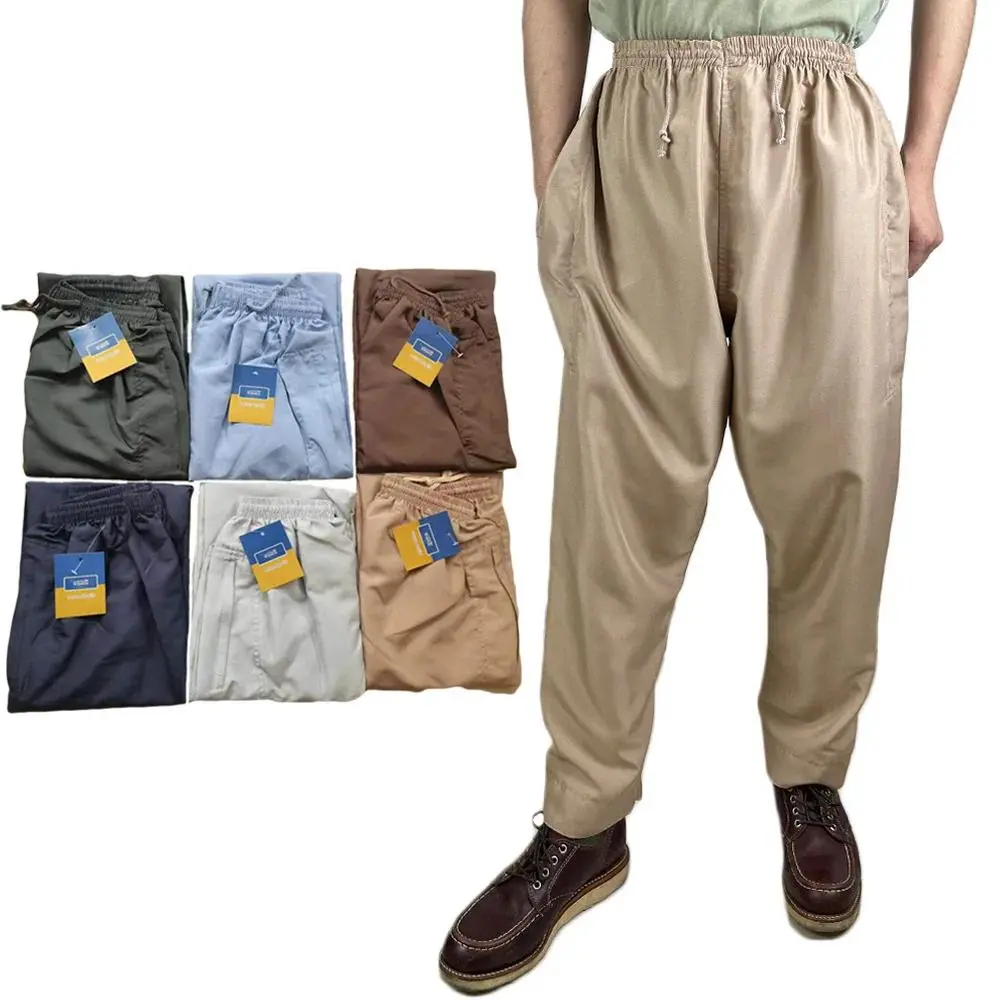 Eid Muslim Men Abaya Islamic Trousers Arabic Ramadan Pants Saudi Arabia Mubarak Pakistan Prayer Clothing Wide Leg Loose Bottoms