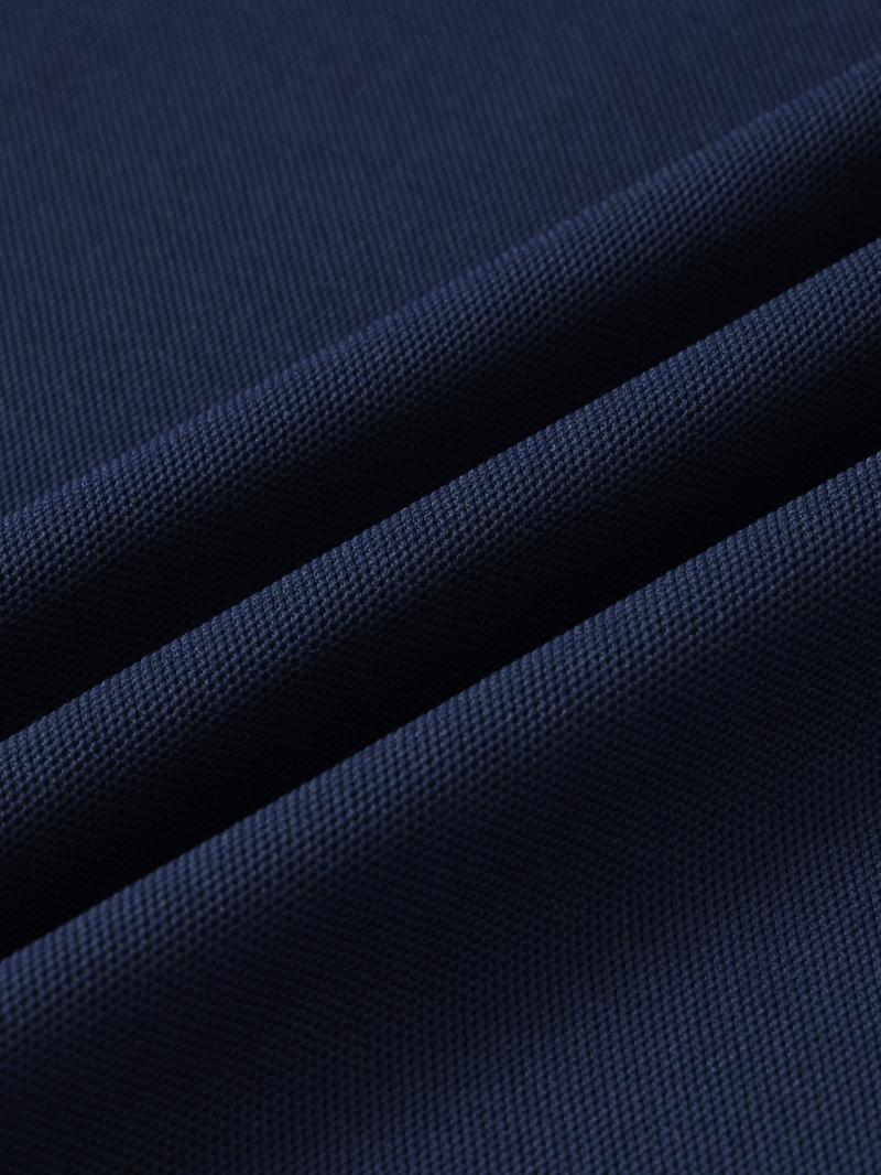 Men's Solid Color Long Sleeve Polo Shirt, High-End Fashion Fabric, Comfortable, Casual Sports Wear, All Seasons, Golf Outdoor Activity