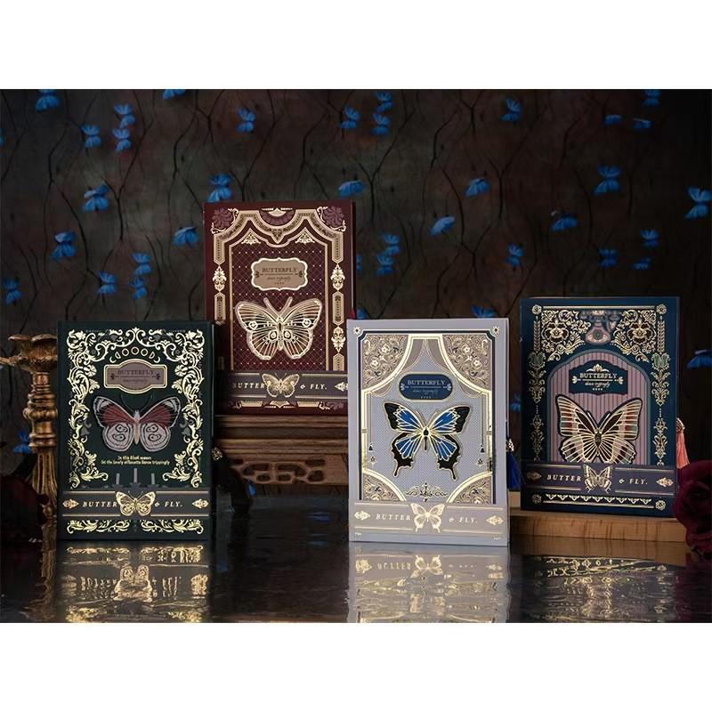 Gothic Butterfly Series Retro Classic Design Notebook, Hardcover Multi-Functional Inner Pages Diary Book, Stylish Journal for Writing Notes