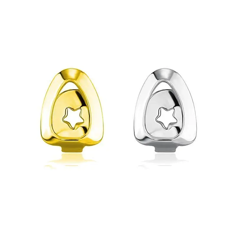 Hip Hop Hollow Star Tooth Grillz Teeth Decoration Tooth Caps Fangs Dental Grills For Women Men Jewelry Cosplay