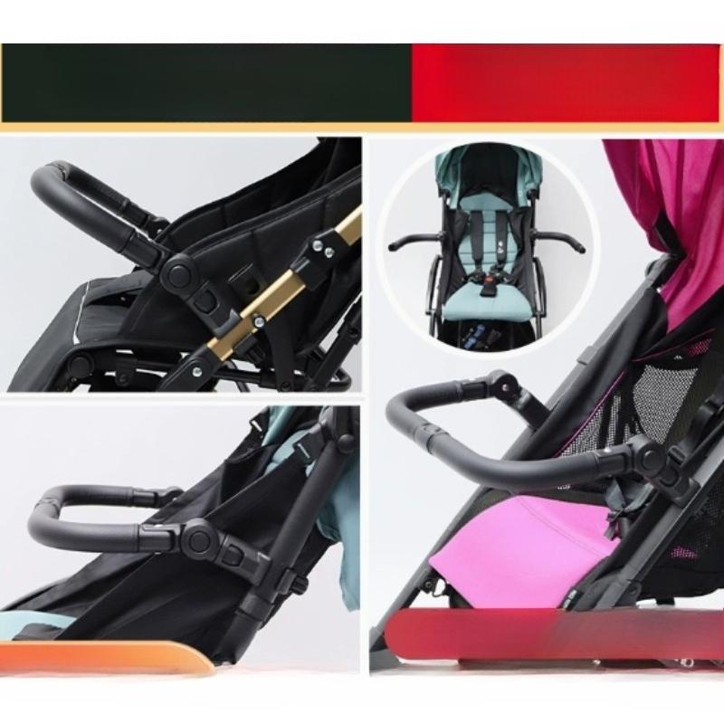 1/3pcs Secure Locking Adjustable Stroller Handlebar Detachable Ergonomic Parent Comfort Stroller Part