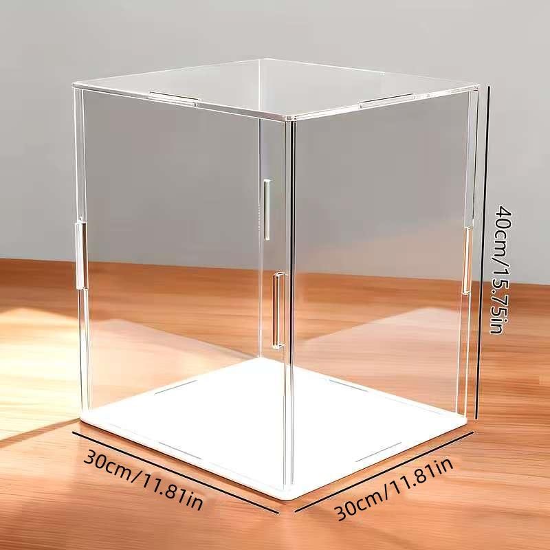 Transparent Acrylic Display Case, Stackable Doll Box, Figurine, Vertical Assembly Stand, Base, Pop Character Dustproof Storage, Collectible Figurines