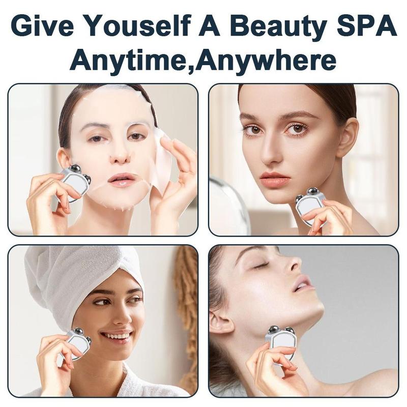 Super-Cryo Massaging Mini Roller，All-in-One Stainless Steel Massager for Daily,Face & Body Care,Effortless Gliding Handle, Instant Cooling Roller, Reduce Refresh Skin，for home&travel use，For womens&mens,gifts