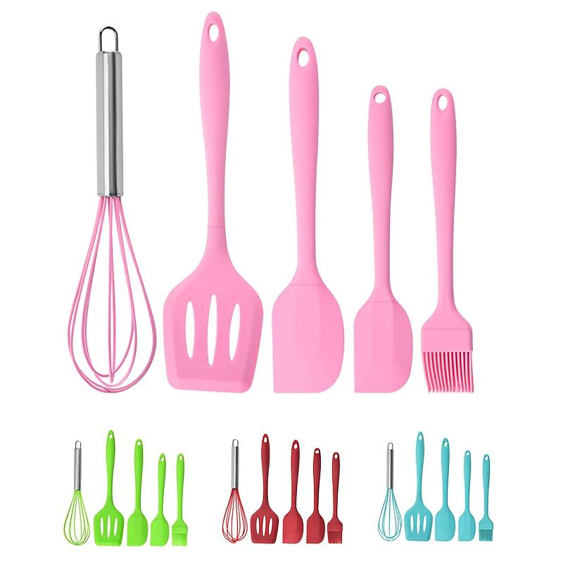 5pcs Colorful Baking Kit, Macaron-Themed Cake Decorating Tools, Cream Frosting Accessories, Heat-Resistant & Non-Toxic, Home Baking Essentials