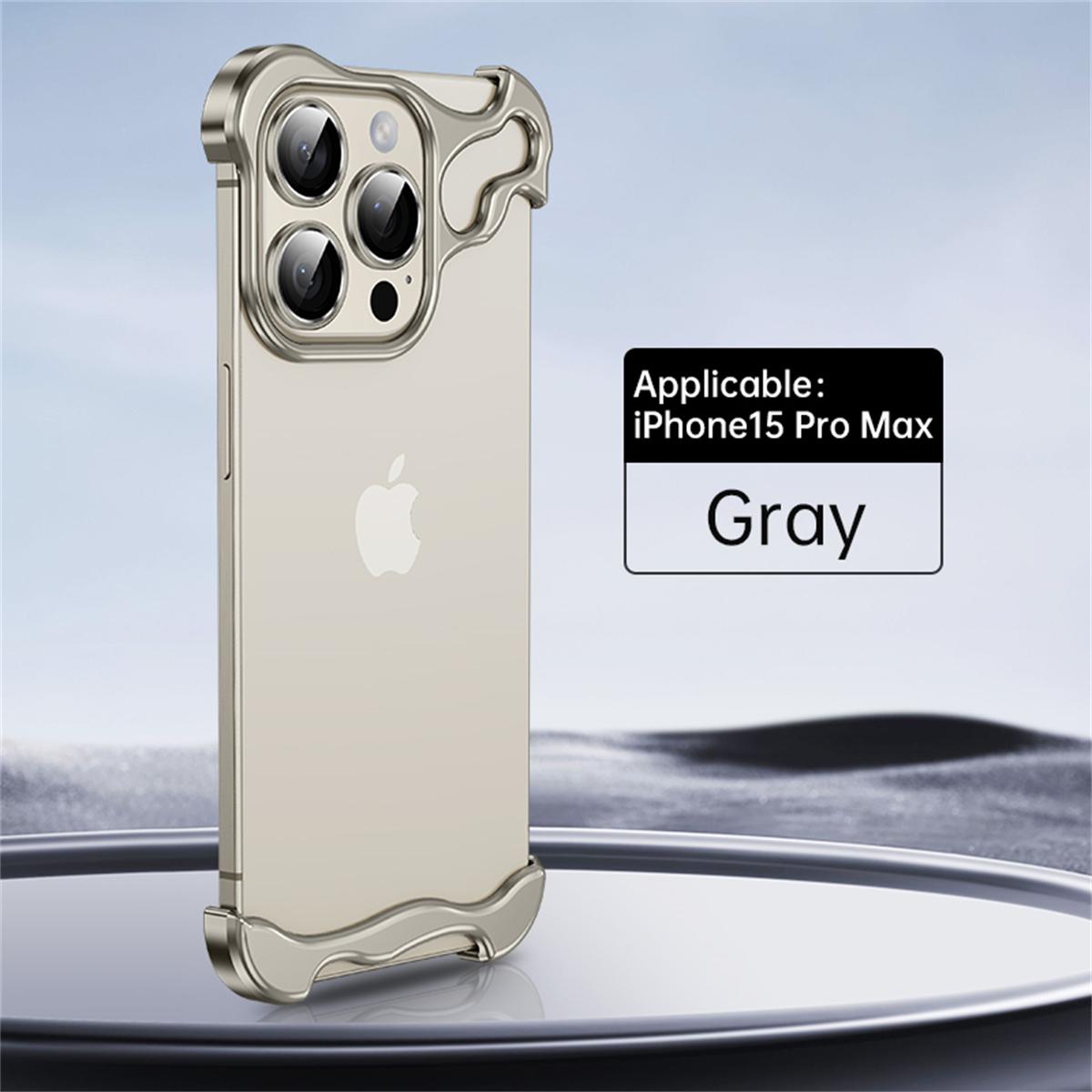 Metal Frameless Corner Pads & Lens Protector for iPhone 17 16 15 14 13 Pro Max Case, Minimalist Aluminum Metal Luxury Corner Edge Pad, Shockproof Case, Bezel Less Ultra Thin Magnetic for iPhone 17 ProMax 16 15 14 13, Phonecase Smartphone Accessories