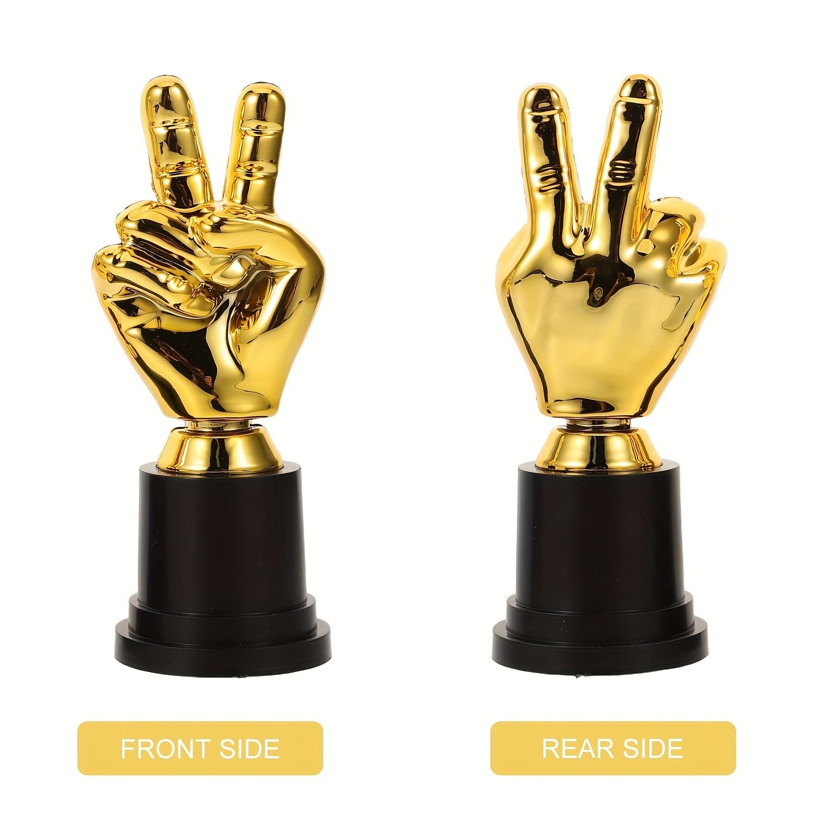 Mini Finger Custom Trophy Set, 1-24 Pieces, Perfect for Parties, Sports Events, Team Games, Award Recognition, Compact Design
