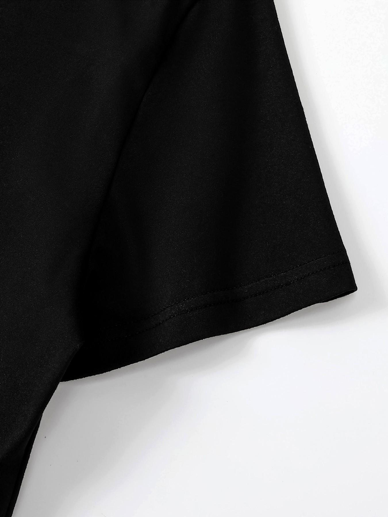 3-Pack Unisex Oversized T-Shirts with Small Dumbbell Chest Print, Minimalist Streetwear for Gym Enthusiasts and Casual Everyday Wear