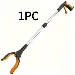 1 Reach Tool/ Gripper 32-inch foldable reach gripper picking tool, with 360 rotating jaws and magnetic tip, upper gripper of garbage picker, lightweight gripper