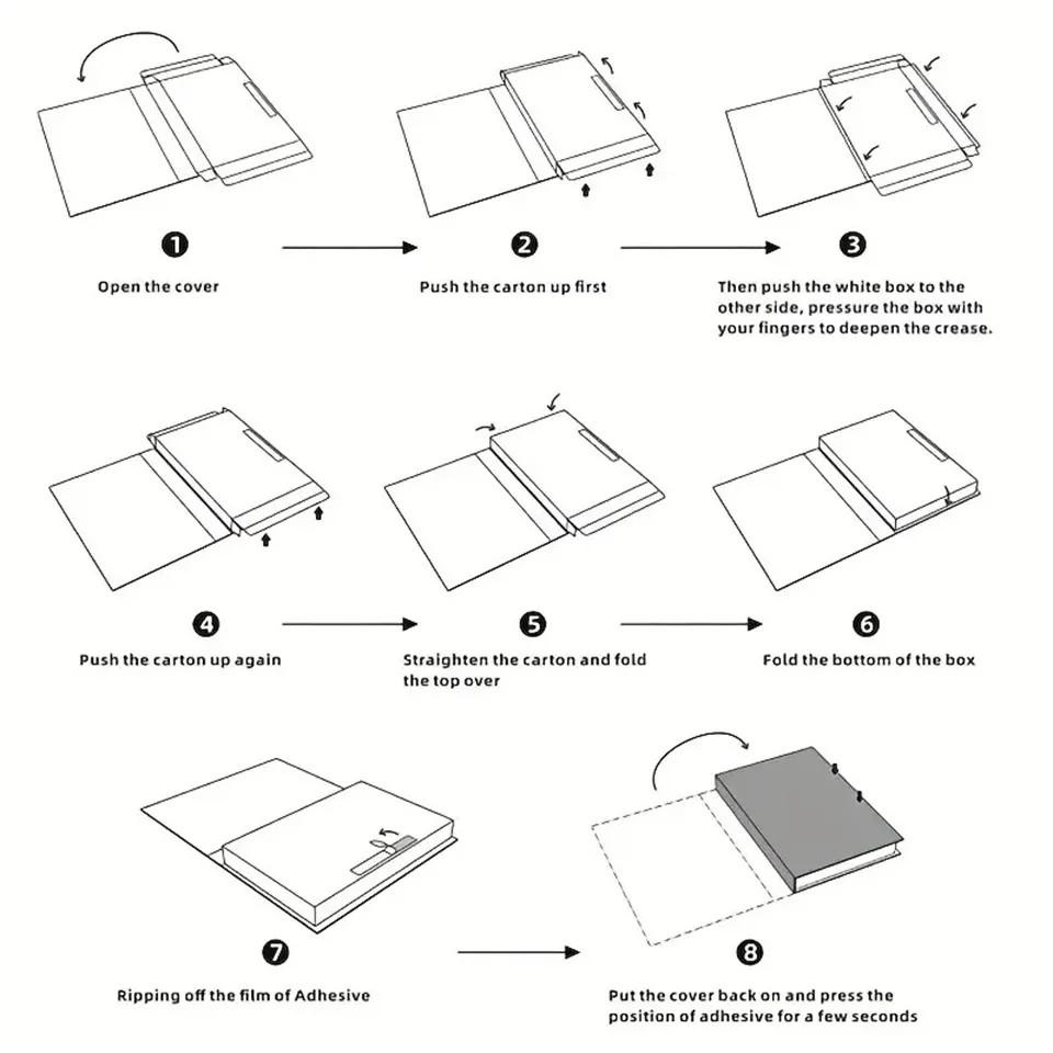 Modern Foldable Fake Book Set, Minimalist Home Office Decor, Fashionable Desk Ornament, Easy Assembly Required, Stylish Solution