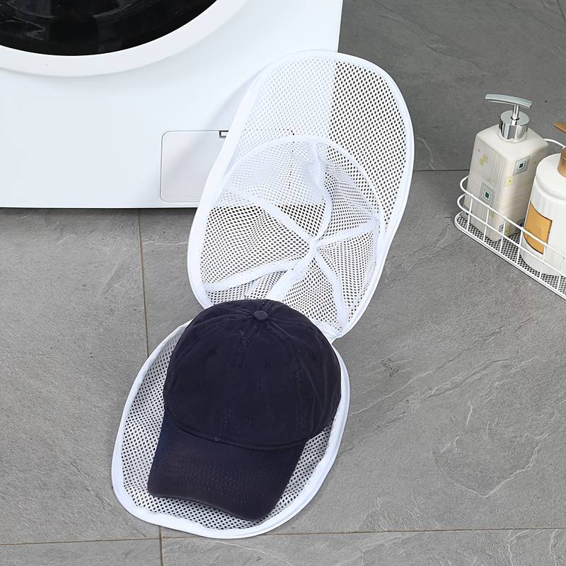 Hat Washer Cage for Laundry Washing Machine, Cap Cleaner Holder for Cleaning & Protection, Universal Hat Cleaner for Adult Baseball Caps, Wash Bags