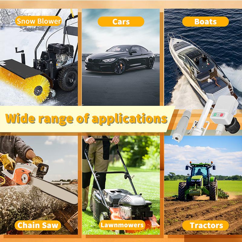 Automotive nozzle series battery-powered fuel pump compact portable