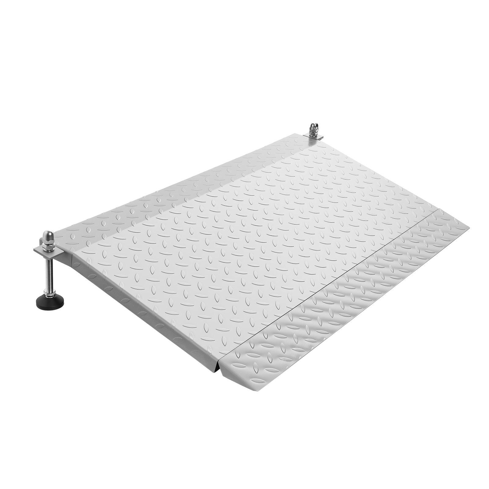 VEVOR Threshold Ramp for Doorways, 42.5 x 23.2 in, Platform Aluminum Wheelchair Ramp with Adjustable Height, Non-Slip Door Threshold Ramps, 1000 lbs Capacity, for Home Steps, Wheelchairs, Walkers VEVOR Threshold Ramp for Doorways, 42.5 x 23.2 in, Platform Aluminum Wheelchair Ramp with Adjustable Height, Non-Slip Door Threshold Ramps, 1000 lbs Capacity, for Home Steps, Wheelchairs, Walkers