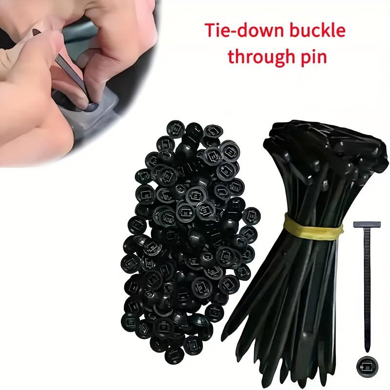 Self-Locking Nylon Tie Straps, Multi-Purpose Plastic Zip Ties, UV Resistant, Indoor & Outdoor Use, Car Repair, Office Supplies