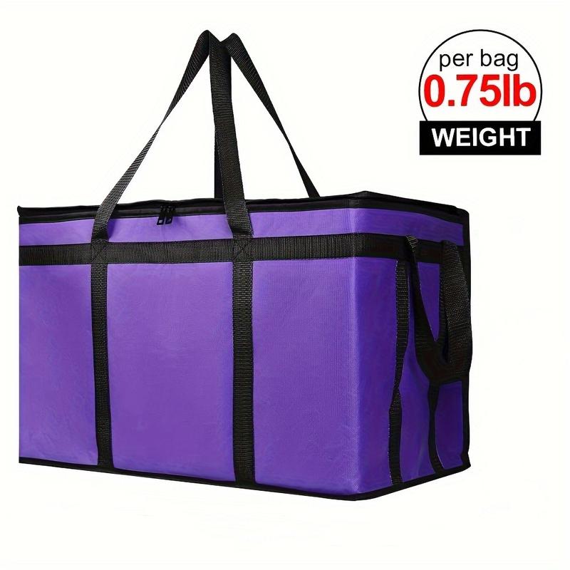Large Capacity Insulated Food Delivery Bag, Pizza Delivery, Grocery Refrigerator Bag, Party Food Insulation, School Office Use, Insulated Cooler Bag