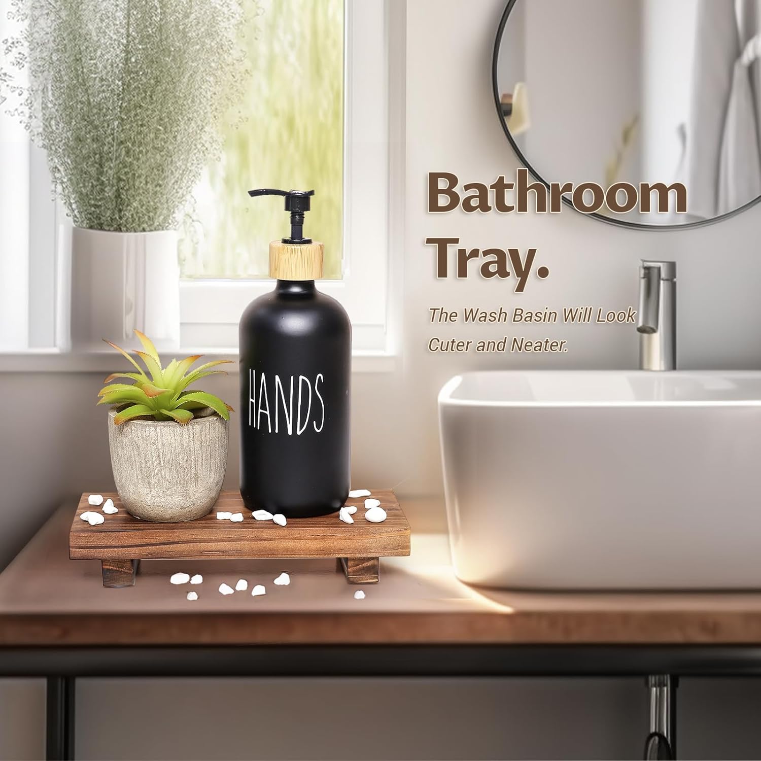 Wooden Soap Holder, 1 Count Durable Soap & Toiletries Storage Rack, Waterproof Bathroom Display Tray, Home Organizer for Bathroom, Bathroom Decor Supplies