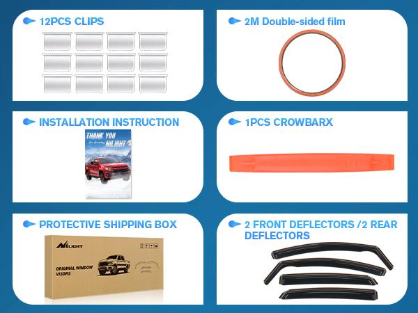 Nilight Vent Window Visors for Ford Fusion 2013 2014 2015 2016 2017 2018 2019 2020, in-Channel Rain Guards, Original Window Deflectors-4PCS Car Accessories Vehicle  dealsforyoudays