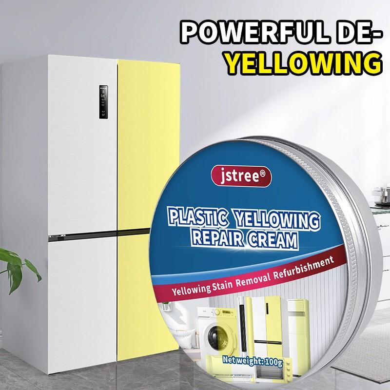 Jstree Plastic Removal Paste, Specifically Designed for Yellowing, Aging, and Discolored Plastics, 100g, Effective Cleaning Solution