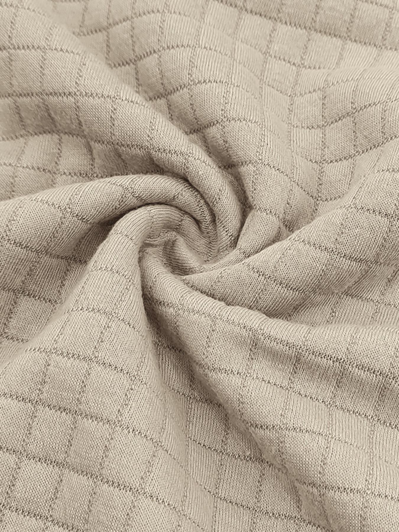 Men's Autumn and Winter Solid Color Waffle Weave Ice Hockey Sweatshirt, Regular Fit Leisure Zipper Placket Long Sleeve Outdoor Sports Clothing, S-3xl