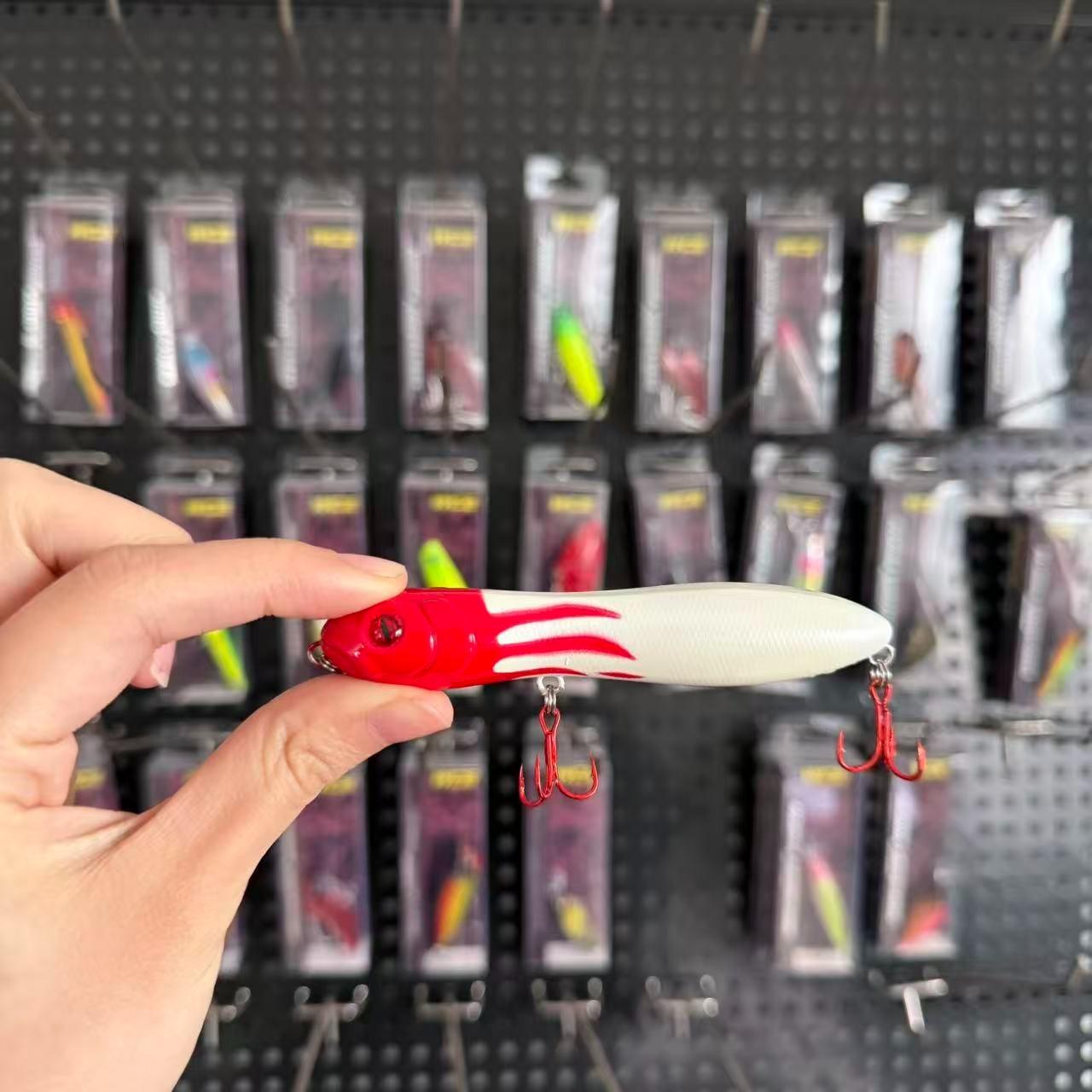 Large brand replica, popular, 1pcs, floating water snakehead pencil lure lure, water surface series word dog pout mouth catfish bait, suitable for freshwater and seawater fishing accessories, fishing gear and supplies