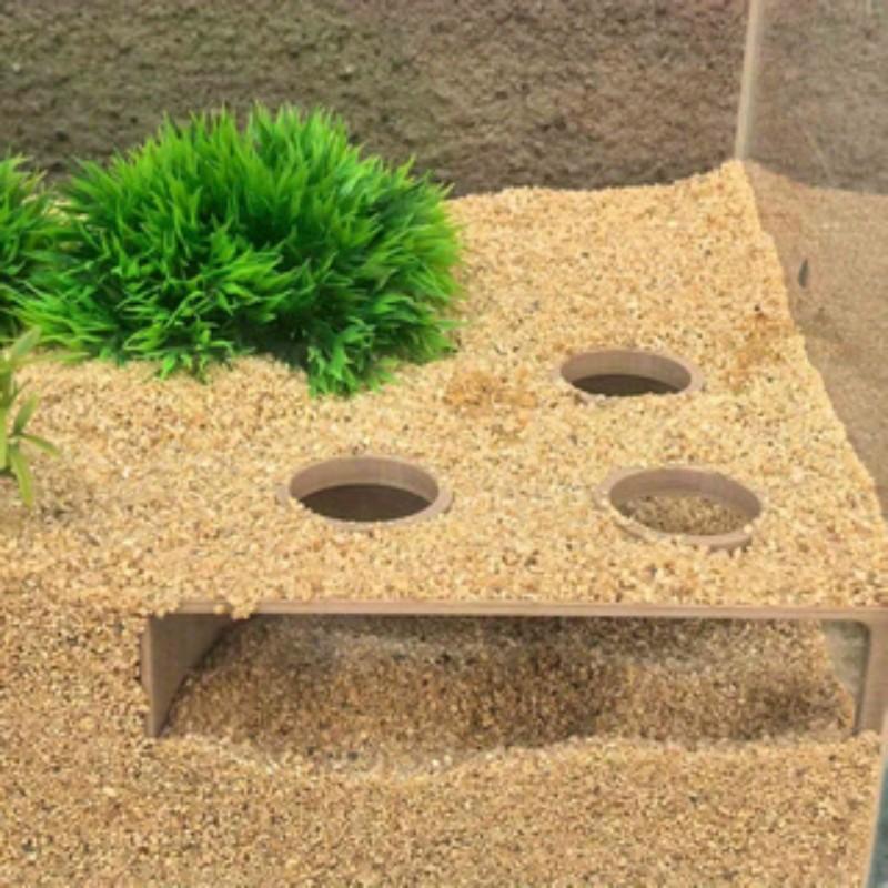 Aquarium Fish Tank Corner Hideaway Cave, Suitable for Fish and Shrimp, Aquarium Hidden Spot, Shrimp Tunnel Aquascape