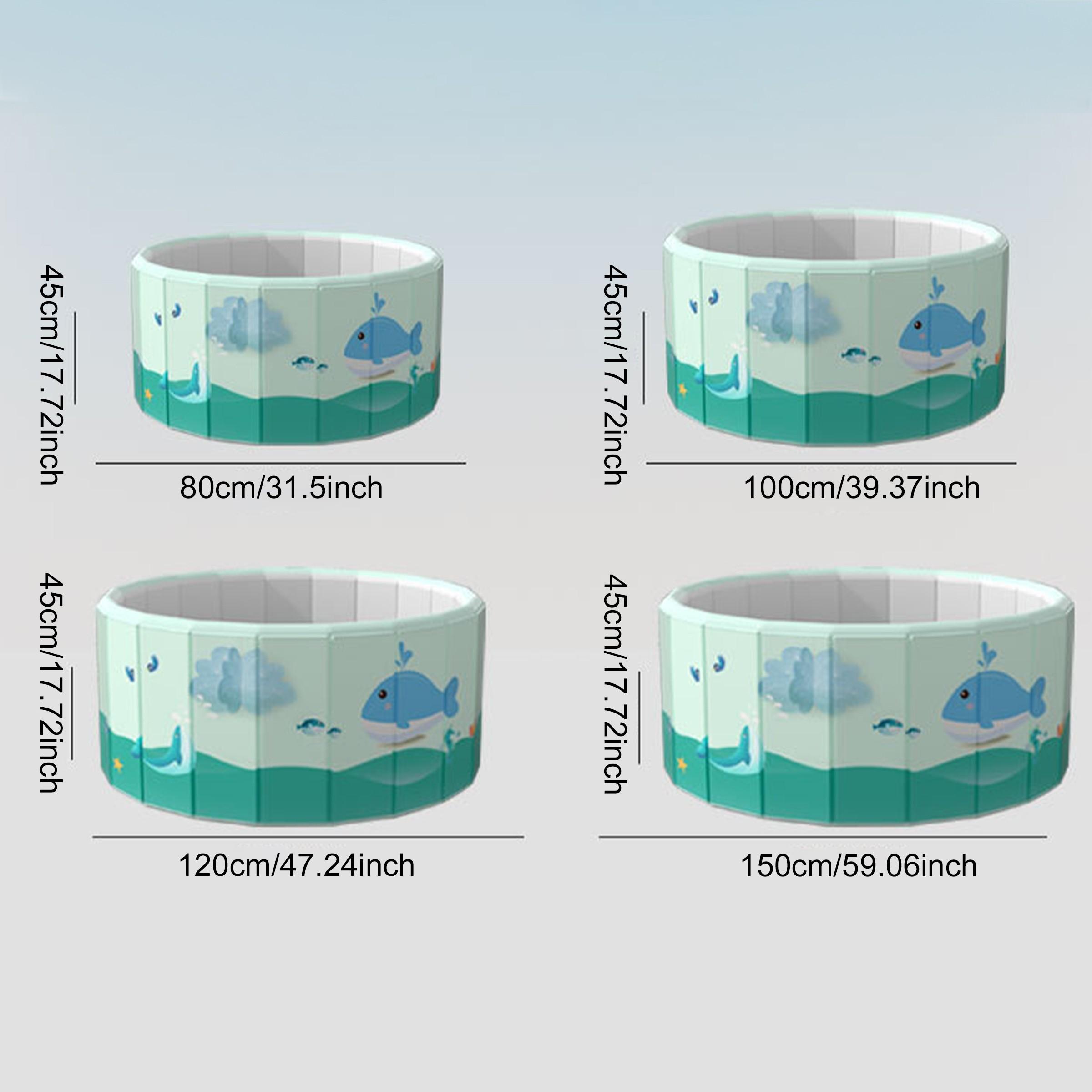 1piece No-Inflation Foldable Swimming Pool Home Outdoor Thickened Pool Fence Game Sand Pit Durable Design Easy Assembly