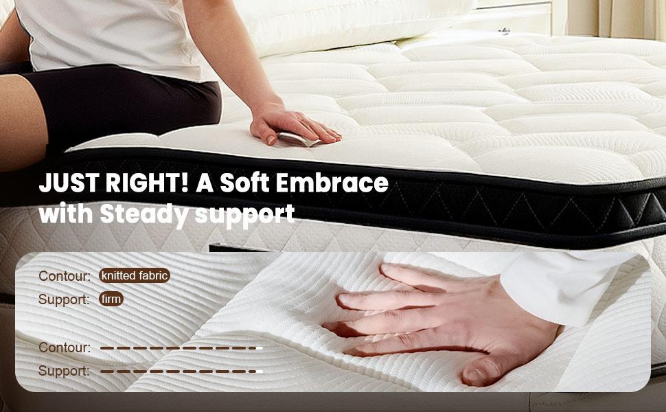 Bezzze Mattress 10-12 Inch Hybrid Mattresses in a Box with Comfort Foam and Pocket Coils,Hybrid Mattress with Memory Foam, Individual Pocket Spring for Motion Isolation, Back & Lumbar Support, Pressure Relief, Queen Bed Mattress Soft,Hybrid Mattress 2.0 Bezzze Mattress 10-12 Inch Hybrid Mattresses in a Box with Comfort Foam and Pocket Coils,Hybrid Mattress with Memory Foam, Individual Pocket Spring for Motion Isolation, Back & Lumbar Support, Pressure Relief, Queen Bed Mattress Soft,Hybrid Mattress 2.0