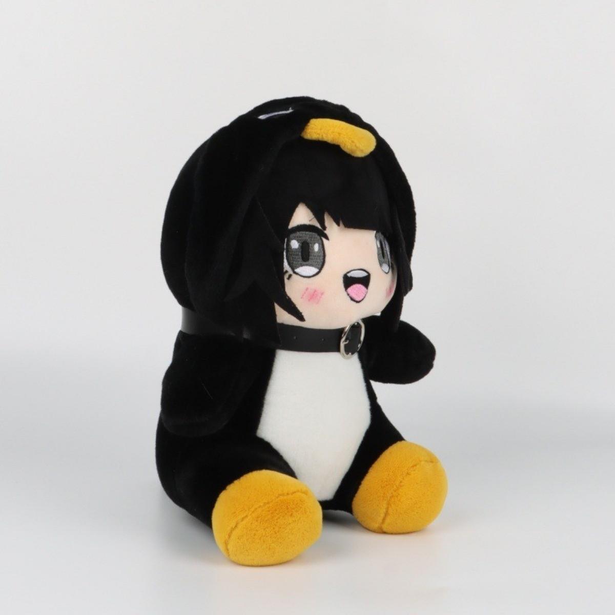 Arknights: Endfield Penguin Administrator Plush Toy, Cute Goo Goo Ga Ga Anime Plushie, Soft Stuffed Doll, Adorable Black & White Penguin Girl Plush, Perfect Gift for Fans, Kawaii Room Decor, Cuddly Stuffed Animals, Cute Animal Design