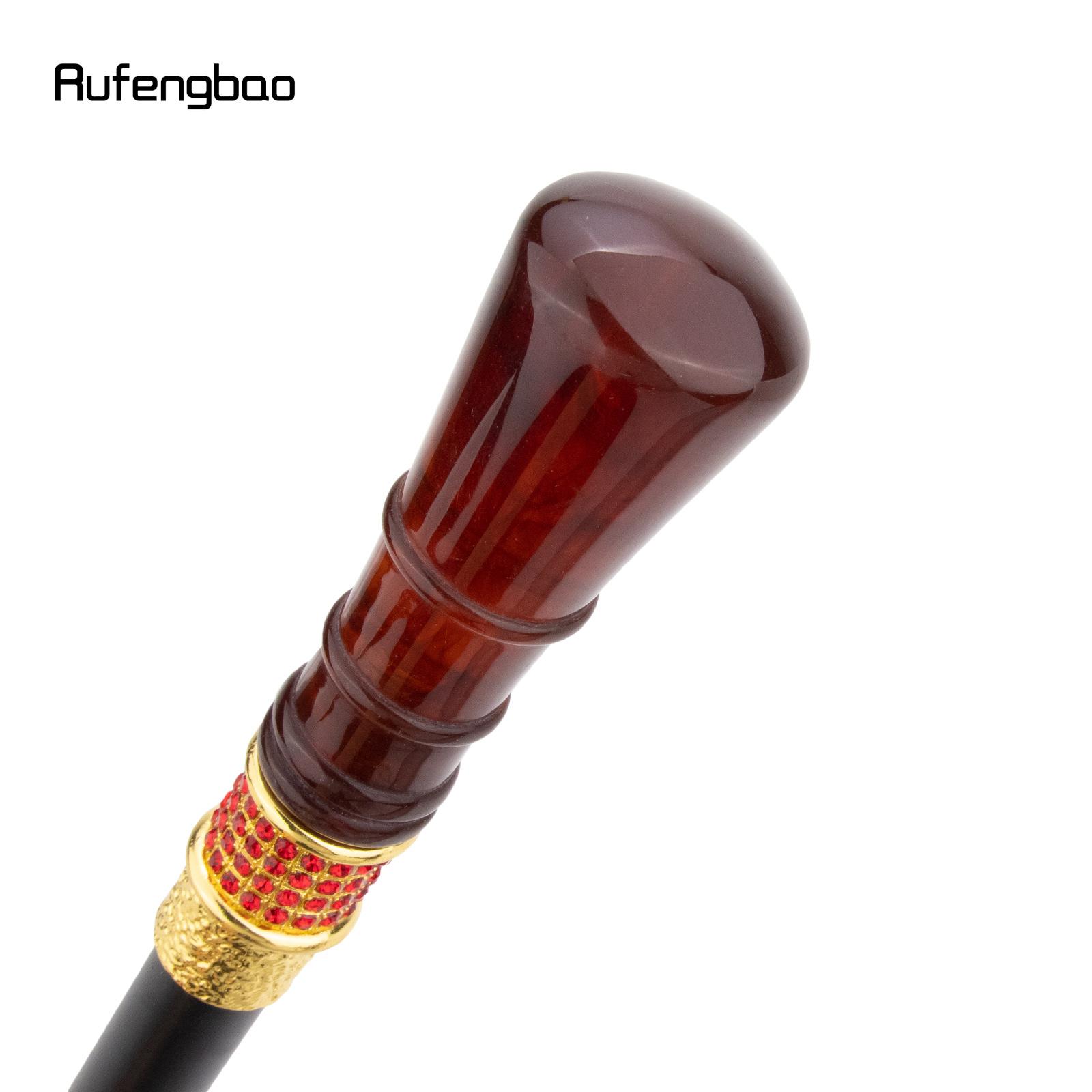 Red Wire Drawing Round Resin Fairy Wands Red Golden Walking Cane Princess Stick Wand Cosplay Wedding Birthday Party Stick 96cm