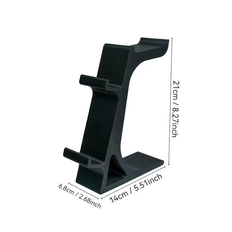 Ps5 & Xbox Controller Stand & Headphone Holder, 2 Game Controllers + 1 Headphone Storage Rack, Durable Plastic, Space-Saving, Game Console Accessories